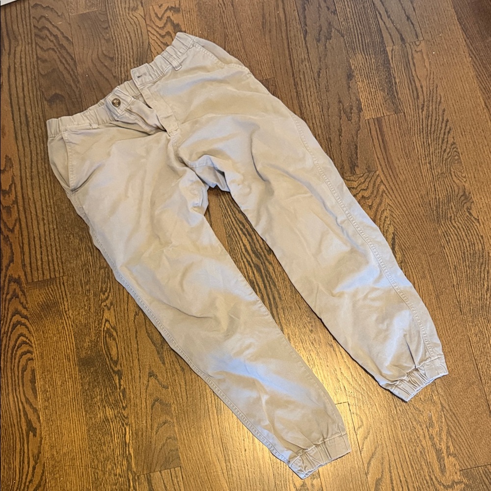Men's Elastic Cuff Chinos in Light Khaki